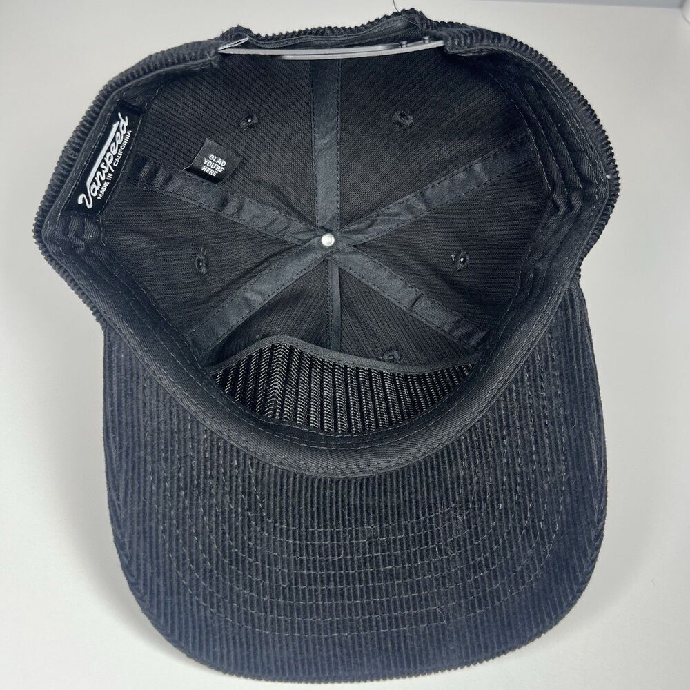 Vanspeed Patch Hat Cap Made California Snapback Black Corduroy Sprinter Van - Picture 7 of 9